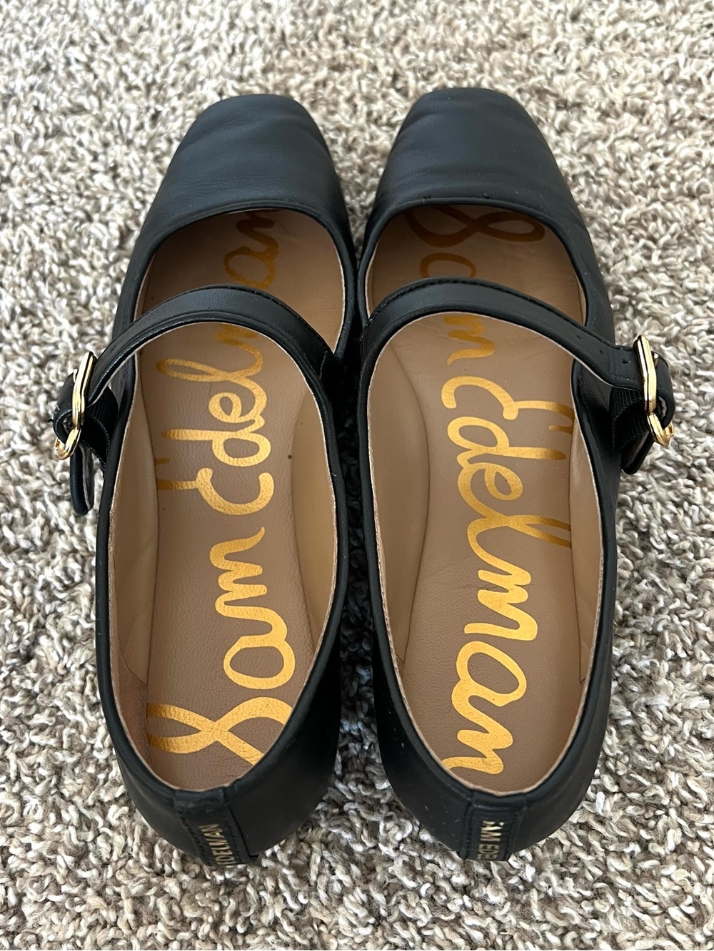 Sam Edelman Black Mary Jane Flats Size 8 - Picture 5 of 9